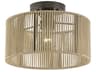 Acordia 1-Light English Bronze Drum Semi Flush Mount
