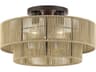 Acordia 3-Light English Bronze Drum Semi Flush Mount