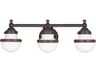 Oldwick 3-Light Olde Bronze Glass Vanity Light