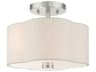 Solstice 2-Light Brushed Nickel Semi Flush Mount