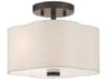Solstice 2-Light English Bronze Semi Flush Mount