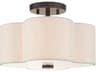 Solstice 2-Light English Bronze Semi Flush Mount