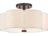 Solstice 3-Light English Bronze Semi Flush Mount