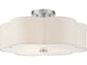 Solstice 3-Light Brushed Nickel Semi Flush Mount