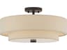 Bellingham 4-Light Bronze Bowl Semi Flush Mount