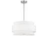 Fontana 4-Light Brushed Nickel Drum Pendant