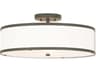 Park Ridge 3-Light Bronze Drum Semi Flush Mount