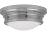 Astor 3-Light Polished Chrome Glass Bowl Flush Mount