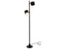 Kan Black White Cotton Floor Lamp