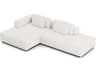 Luxcor Modluxe Siena Modular Sofa 08 Chalk Fabric / Left-Facing Chaise
