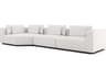 Luxcor Modluxe Siena Modular Sofa 25 Chalk Fabric / Right-Facing Arm
