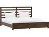 Atelier Brown Oak Wood Queen Platform Bed