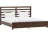 Atelier Brown Oak Wood King Platform Bed
