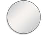 Illumination Satin Black Round Wall Mirror