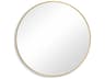 Illumination Brushed Gold Round Wall Mirror