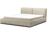 Brizo Oyster Ultrasued Upholstered King Platform Bed