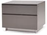 Savvy 2-Drawers Gray Nightstand