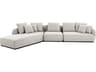 Saba Gray Upholstered Sectional Sofa