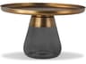 Duverre Round Metal Brass Aluminum Coffee Table