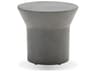 Boracay Round Faux Cement Grey End Table
