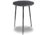 Kaii Round Marble Black End Table