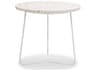 Rizzo Round Marble White Terrazzo End Table