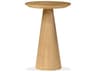 Tower Round Wood White Oak End Table