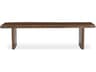 Lila Brown Accent Bench