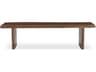 Lila Brown Accent Bench