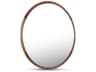 Alcott Natural Walnut Round Wall Mirror