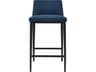 Upholstered Blue Baron Counter Stool