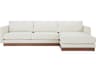 Vernon White Upholstered Right Sectional Sofa