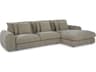 Berga Gray Upholstered Sectional Sofa