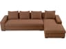 Thomas Brown Upholstered Right Sectional Sofa