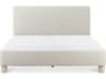 Ichigo Light Grey Ply Wood Upholstered Queen Panel Bed