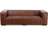Castle Brown Leather Sofa