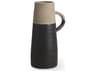 Garand Small 13H Two-Toned Black/Natural Ceramic Jug