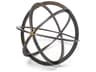 Galenna III (Large) 10L x 10W Black Metal Circular Decorative Orb