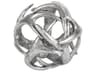 Ramus III (Small) 5L x 5W Silver Antler Shaped Decorative Orb Ball
