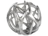 Ramus IV (Large) 7L x 7W Silver Antler Shaped Decorative Orb Ball
