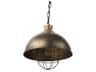 Dawson I 13x13.5 Silver Toned Metal Dome Pendant Light
