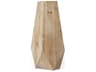 Allen I Large Natural Wooden Base Oval Vase