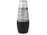 Tanami I Tall Dark Brown/White Ceramic Vase
