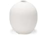 Karakum I Short White Textured Ceramic Vase