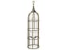 Gerson I Large Cage-Style Gold Metal Candle Holder Lantern