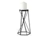 Sixx II Large Antiqued Metal Hexagonal Table Candle Holder