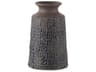 Sefina II Medium Brown/Black Patterned Ceramic Vase