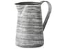 Serena I 8H Small Gray/White Textured Metal Jug