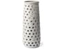 Canasta Large Rustic White Ceramic Decorative Vase
