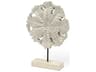 Kamara I (Small) 12L x 4W White Washed Wood W/Antiqued Silver Botanical Decorative Object